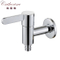 Grifo monomando de latón de pared simple para lavadora en cromo (101210)