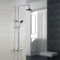 Conjunto de ducha de baño montado en la pared con cabezal de ducha de ABS y ducha de mano